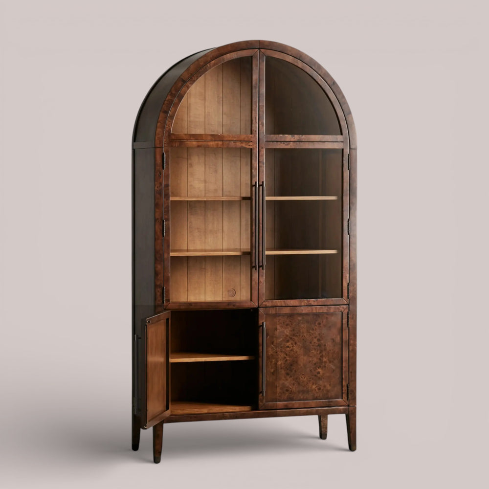 Hettie Burl Glass Cabinet