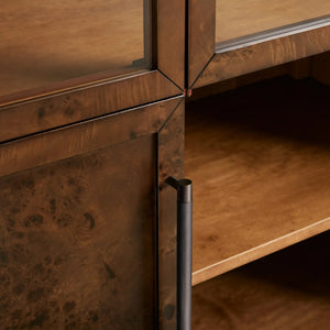 Hettie Burl Glass Cabinet