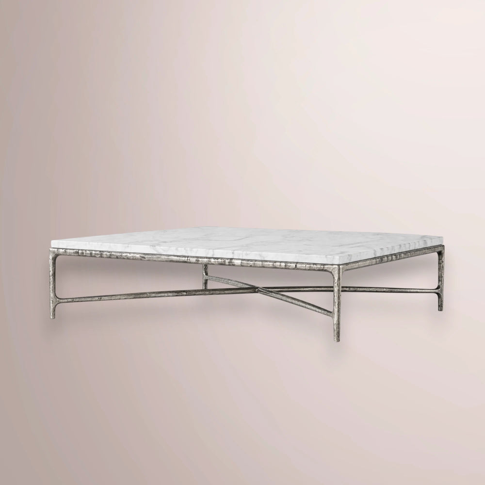 Calix Series Thaddeus Marble Square Coffee Table