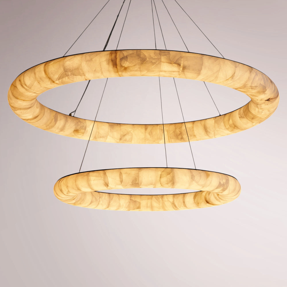 Halimer Lisse Two-Tiered Round Chandelier