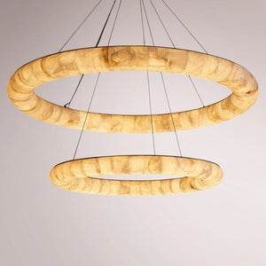 Halimer Lisse Two-Tiered Round Chandelier