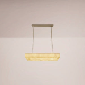 Quorix Rectangular Alabaster Chandelier
