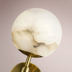 Kalen Alabaster Globe Sconce