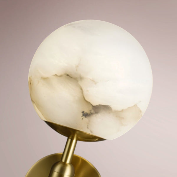 Kalen Alabaster Globe Sconce
