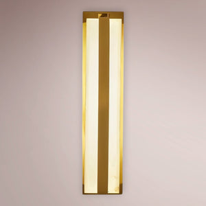 Framed Alabaster Column Sconce