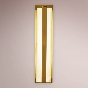 Framed Alabaster Column Sconce