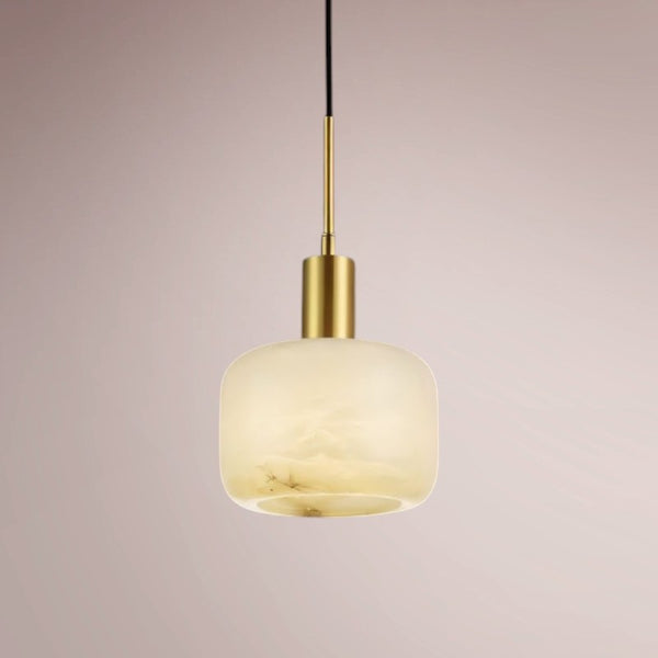 Orivex Alabaster Drum Pendant