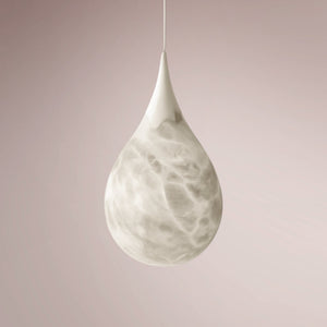 Velix Sculpted Drop Alabaster Pendant