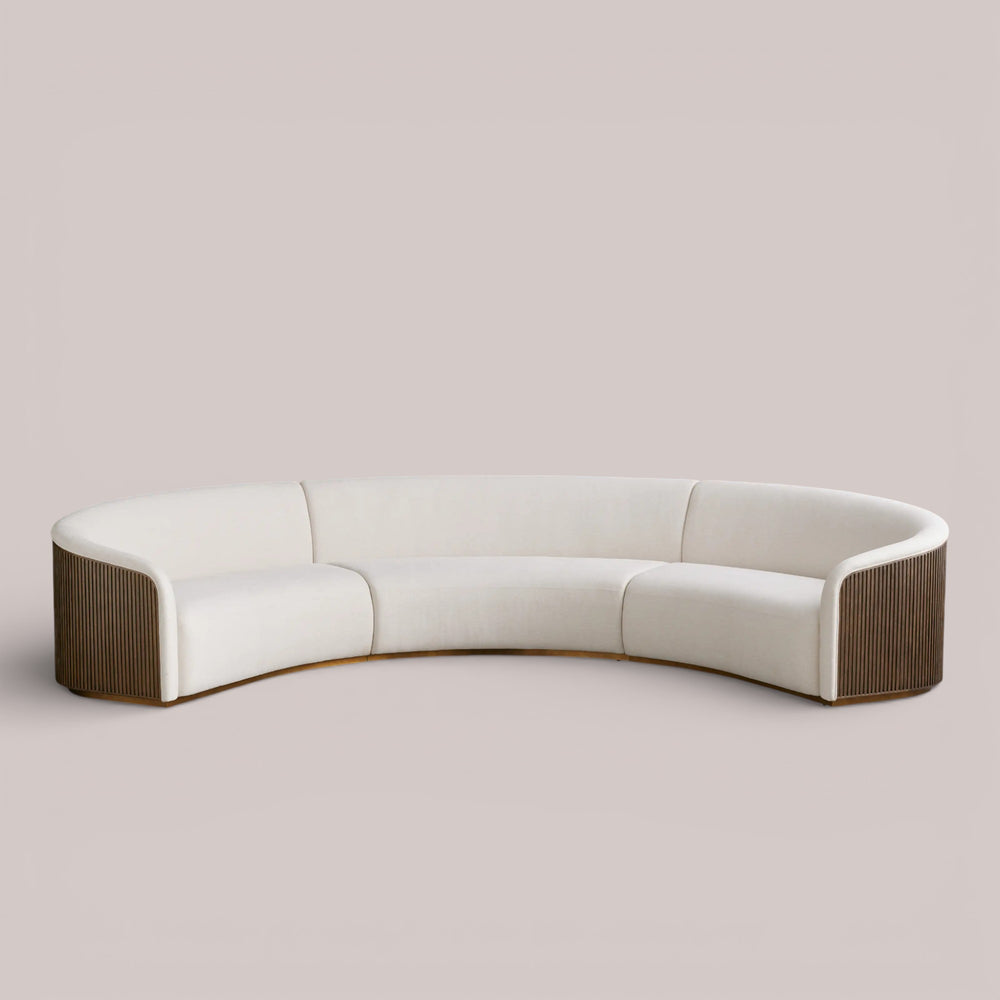 Fanny Three-Piece Curved Sectional