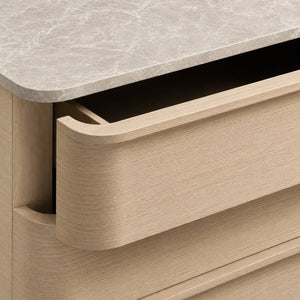 Linee Emperador Closed Nightstand