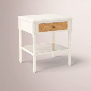 Harbourn Cane 1-Drawer Nightstand
