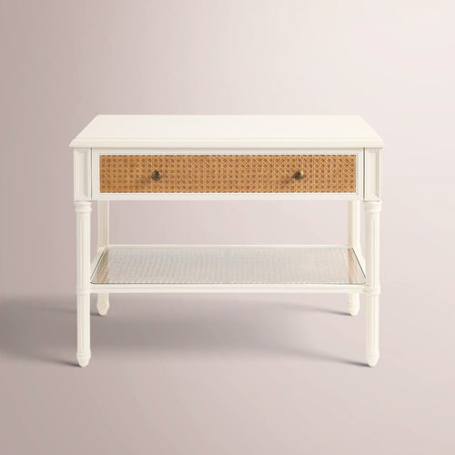 Harbourn Cane Wide Nightstand