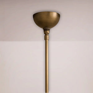Drexel Radial Globe Alabaster Chandelier