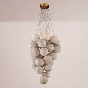 Dovian Cluster Alabaster Globe Chandelier