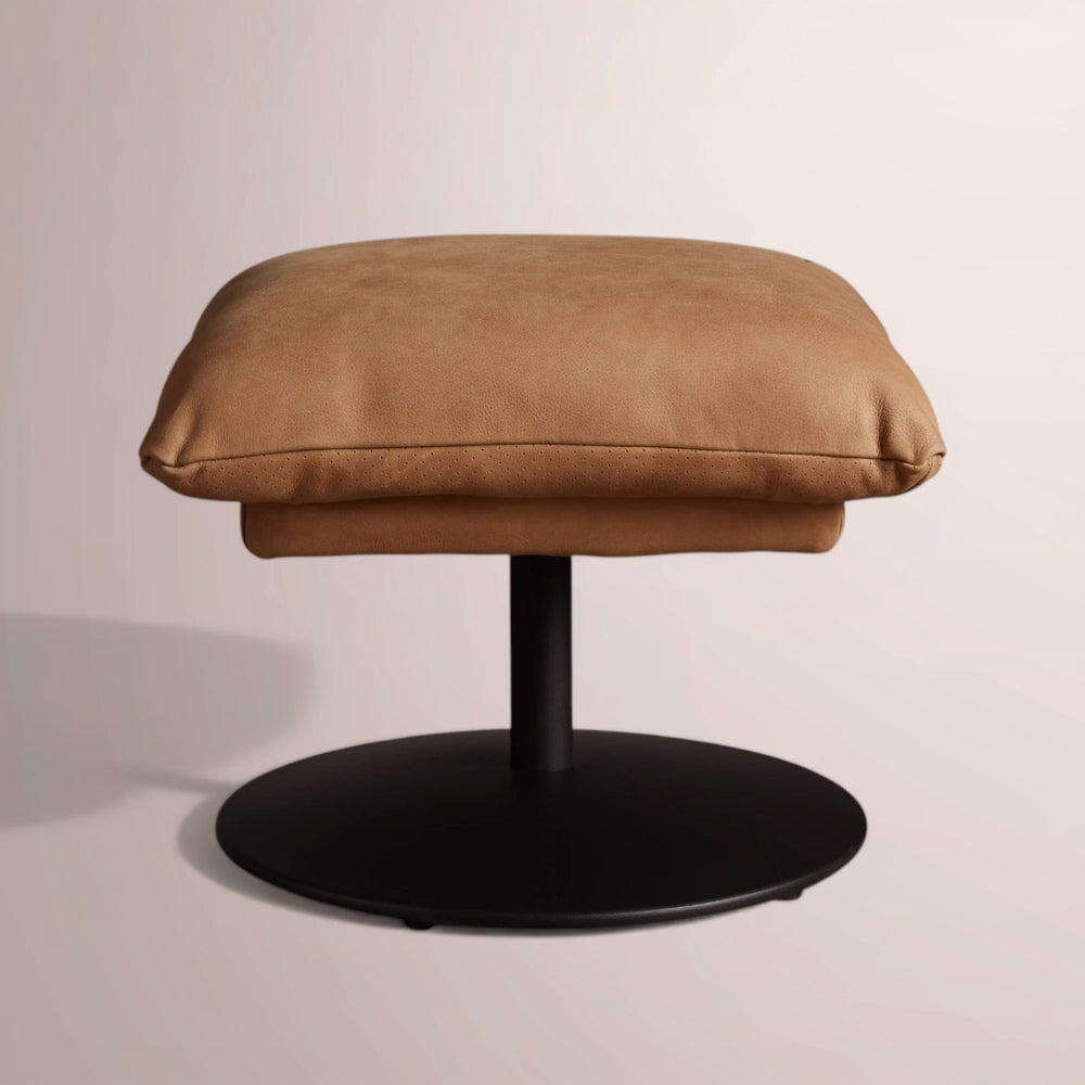 Deaken Leather Ottoman