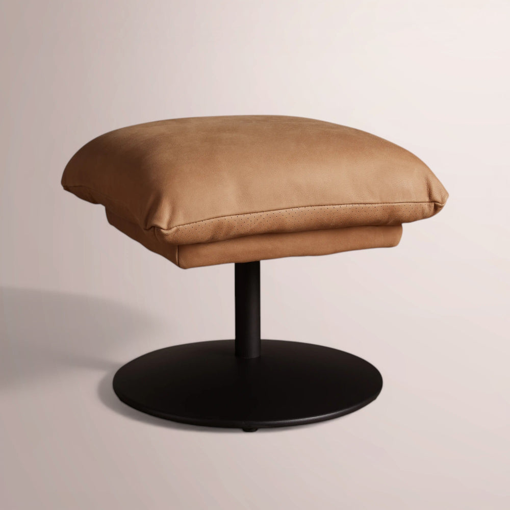 Deaken Leather Ottoman