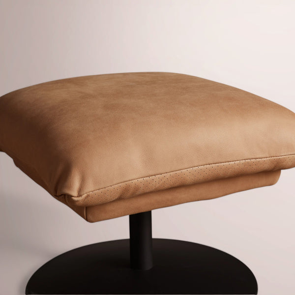 Deaken Leather Ottoman