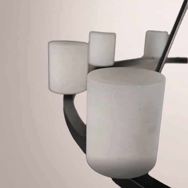 Elvora Ringed Alabaster Chandelier