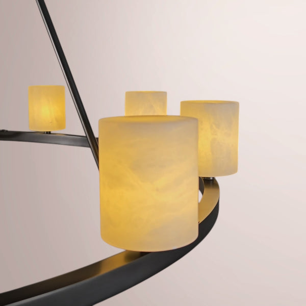 Elvora Ringed Alabaster Chandelier