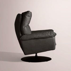 Deaken Leather Swivel Recliner
