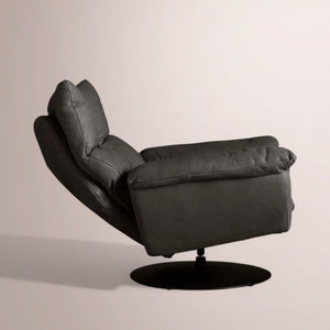 Deaken Leather Swivel Recliner