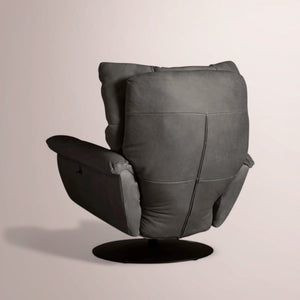 Deaken Leather Swivel Recliner