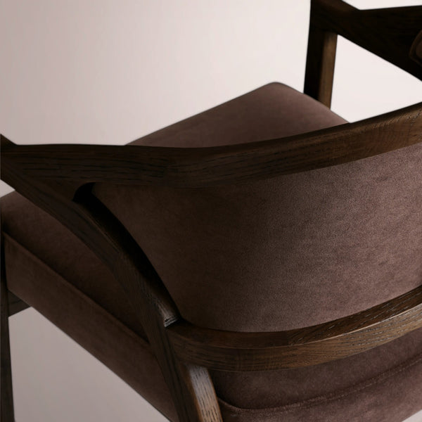 Aymen Upholstered Back Dining Arm Chair