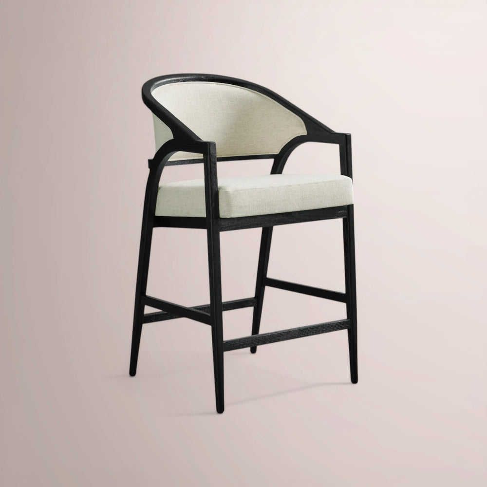 Aymen Upholstered Back Counter Stool
