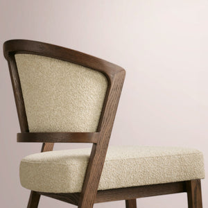 Aymen Upholstered Back Armless Counter Stool