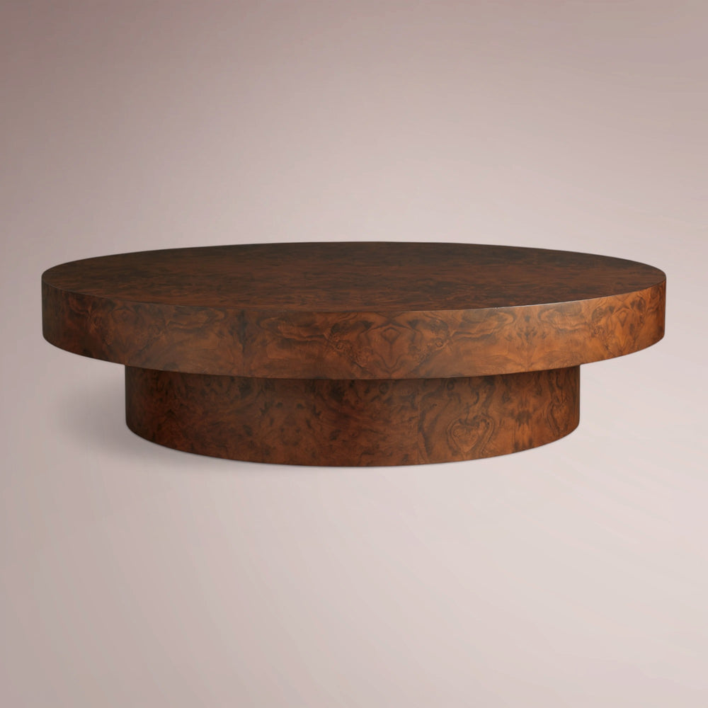 Kiana Burl Round Coffee Table