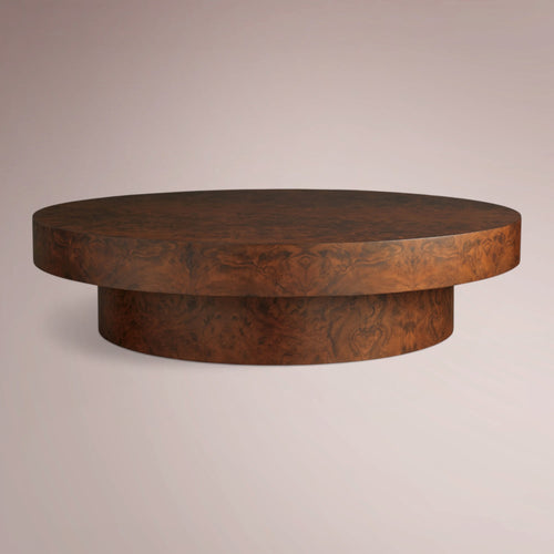 Kiana Burl Round Coffee Table