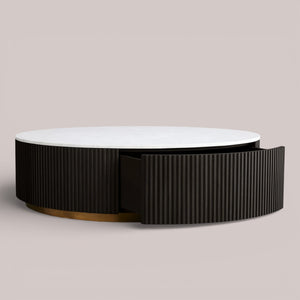 Finnley Round Storage Coffee Table
