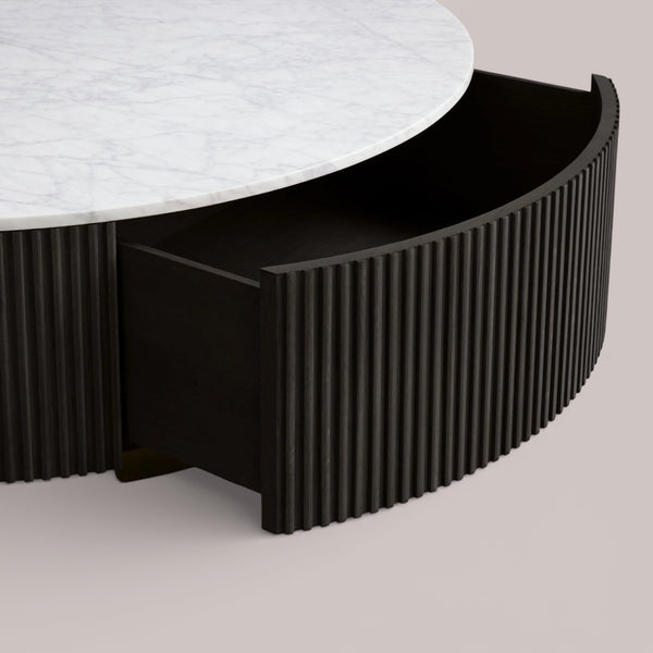 Finnley Round Storage Coffee Table
