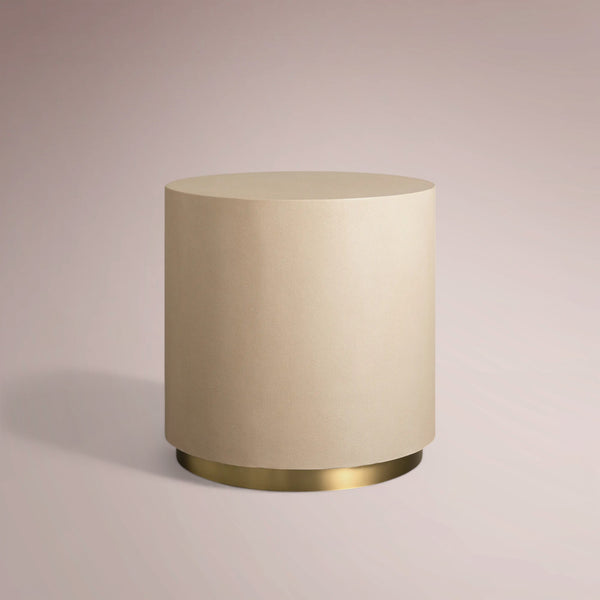 Averra Round Plinth End Table