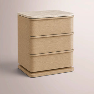 Linee Emperador Closed Nightstand