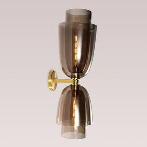 金色玻璃钟形壁灯