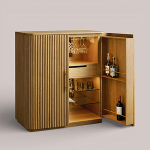 Fanny Wood Bar Cabinet