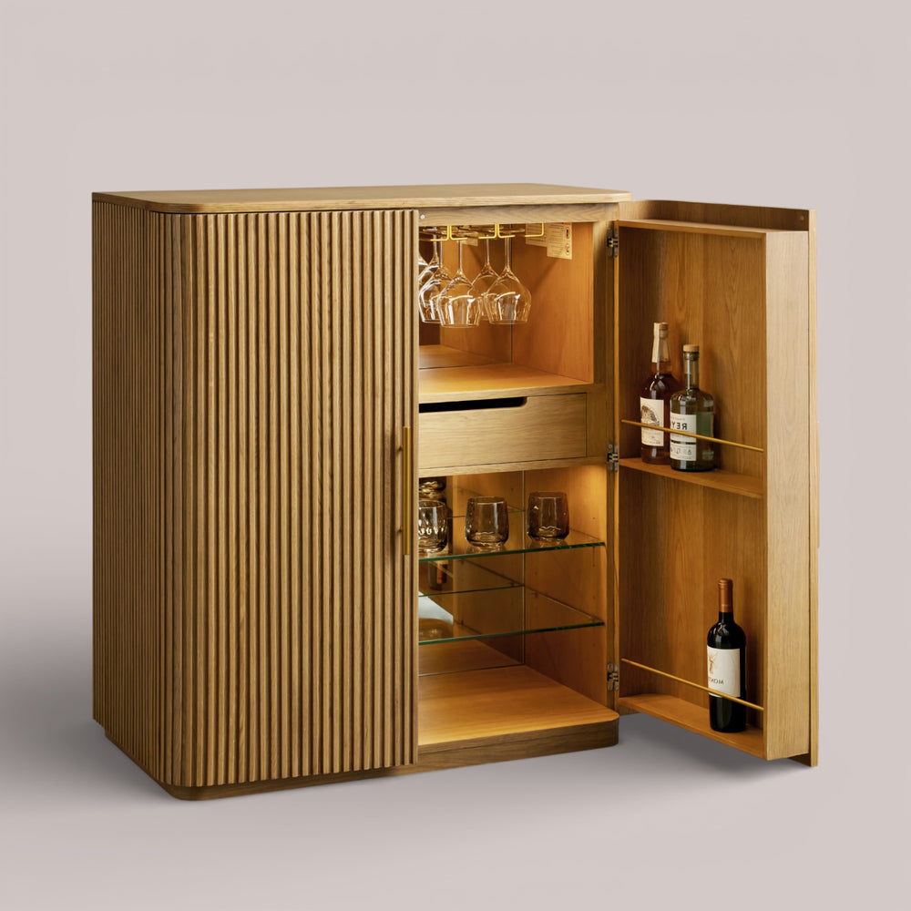 Fanny Wood Bar Cabinet