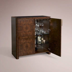Marcell Burl Bar Cabinet