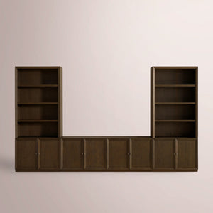 Noren Modular Open Media Cabinet Set