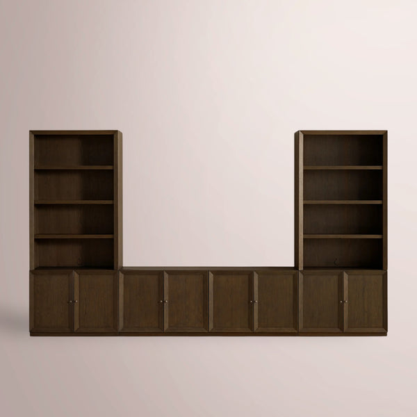 Noren Modular Open Media Cabinet Set