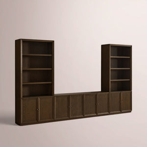 Noren Modular Open Media Cabinet Set