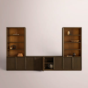 Noren Modular Open Media Cabinet Set
