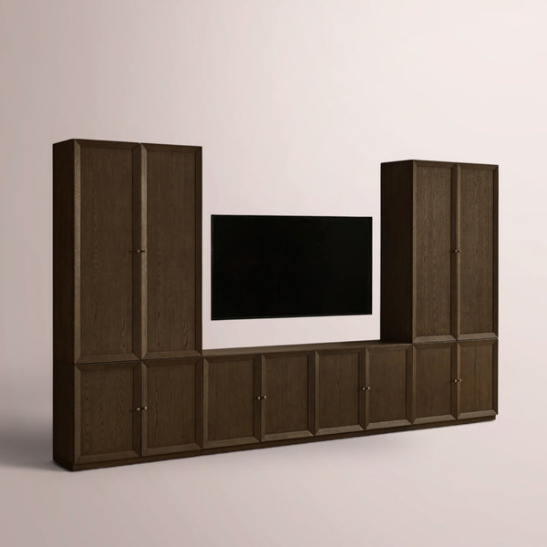 Noren Modular Media Cabinet Set