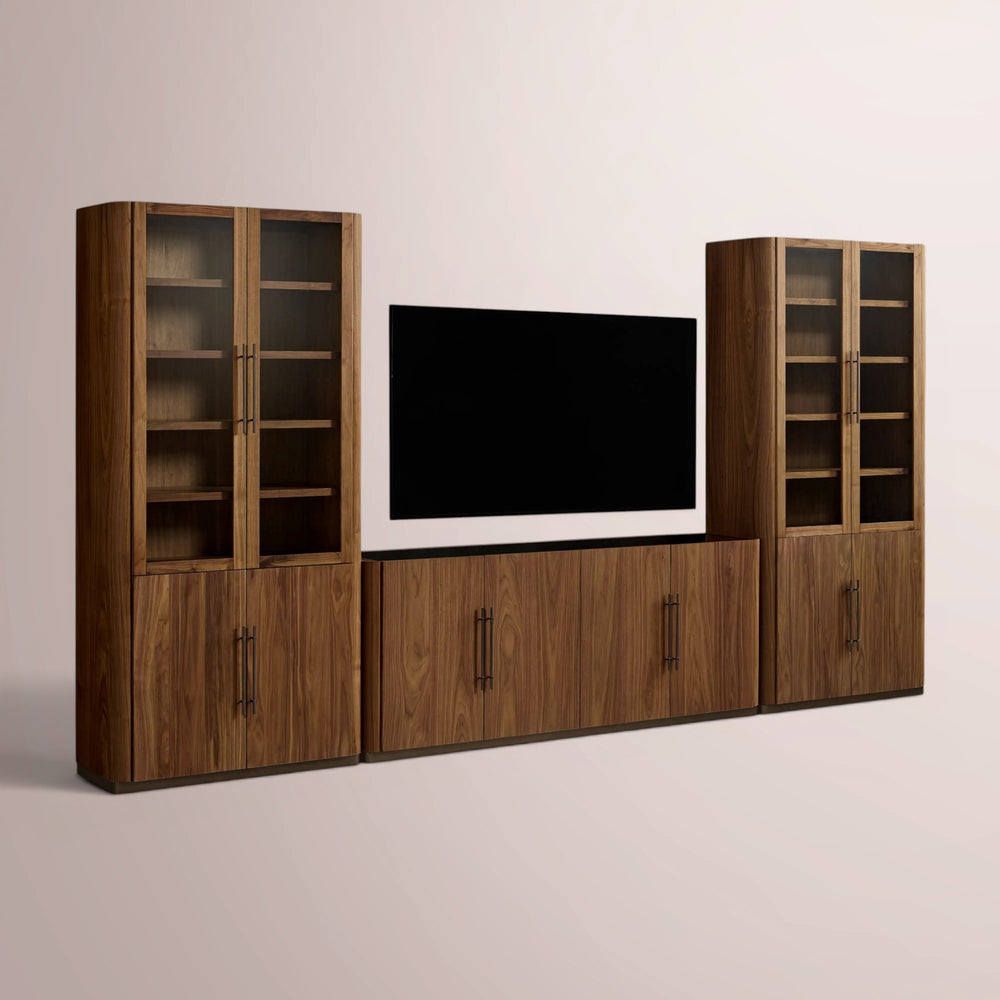 Pollen Modular Glass Media Cabinet Set