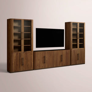 Pollen Modular Glass Media Cabinet Set