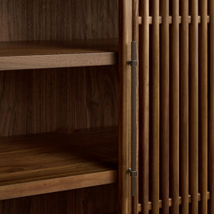 Pollen Modular Reeded Media Cabinet Set With Drawers