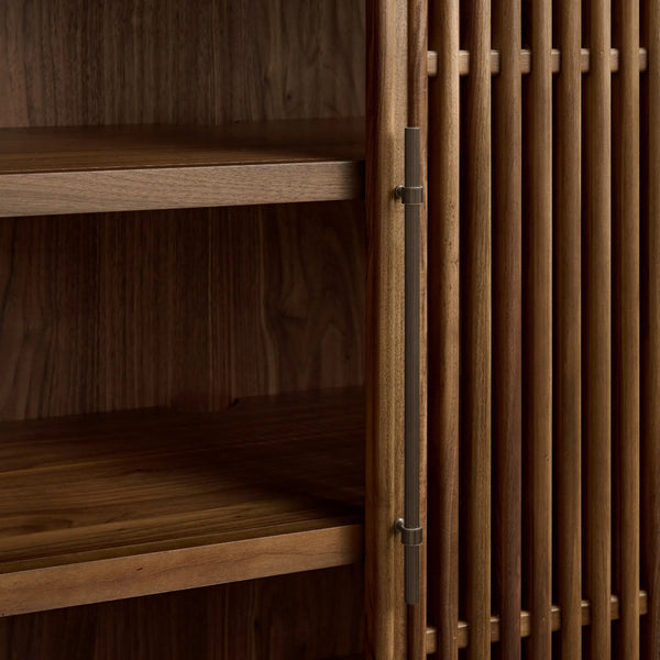 Pollen Modular Reeded Media Cabinet Set With Drawers
