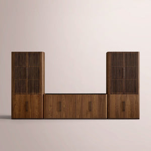 Pollen Modular Reeded Media Cabinet Set