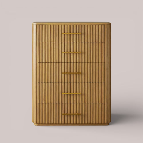Fanny Wood Five-Drawer Dresser